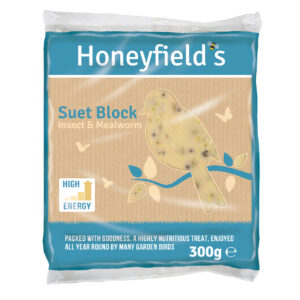 Honeyfields - Suet Block with Insect & Mealworm 300g