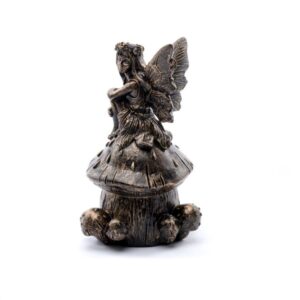 Fairy on Toadstool Feeder Friend